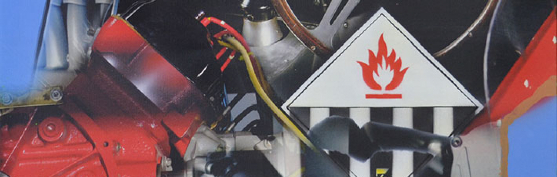 VOLANT / 2 FLECHES / INFLAMMABLE / 3